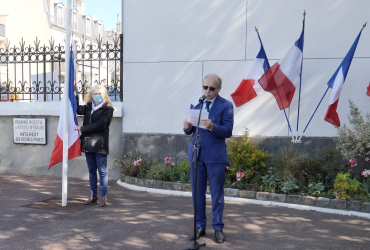 CÉRÉMONIE COMMÉMORATIVE DU 77E ANNIVERSAIRE DE LA LIBERATION DES CAMPS DE CONCENTRATION NAZIS - 25 AVRIL 2021